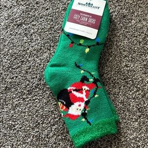Northeast Women's Green Cozy Cabin Socks